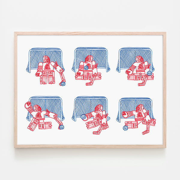PIZZA PUNK ARENA « Blanchissage » - 24" x 18" — par Benoit Tardif