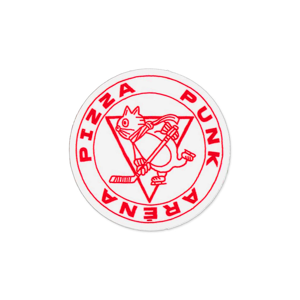 PIZZA PUNK ARENA “Hockey” STICKER – by Benoit Tardif