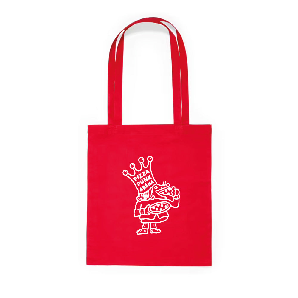 “PIZZA PUNK ARENA” TOTE BAG (Red) – by Benoit Tardif