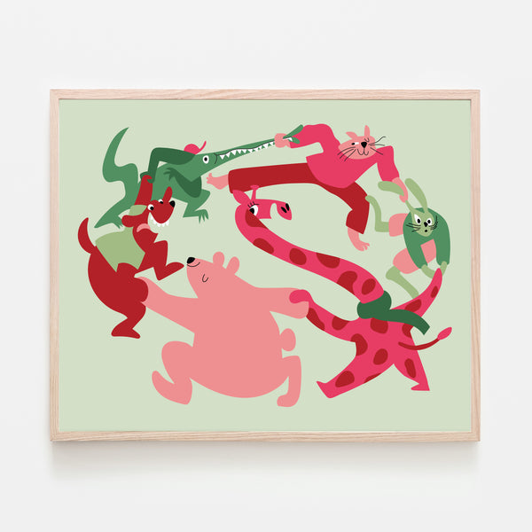 FARANDOLE, 10" x 8" — by Cécile Gariépy