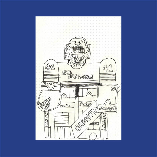 PIZZA PUNK ARÉNA, Sketch 15 (Dessin original) - 5,75" x 8,25" — par Benoit Tardif