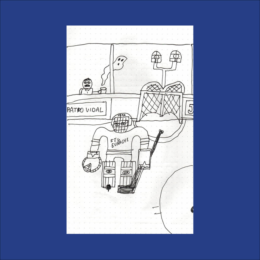 PIZZA PUNK ARÉNA, Sketch 16 (Original Drawing) - 5.75" x 8.25" — by Benoit Tardif
