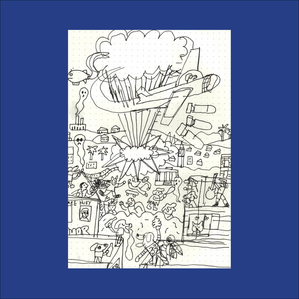 PIZZA PUNK ARÉNA, Sketch 01 (Original Drawing) - 5.75" x 8.25" — by Benoit Tardif