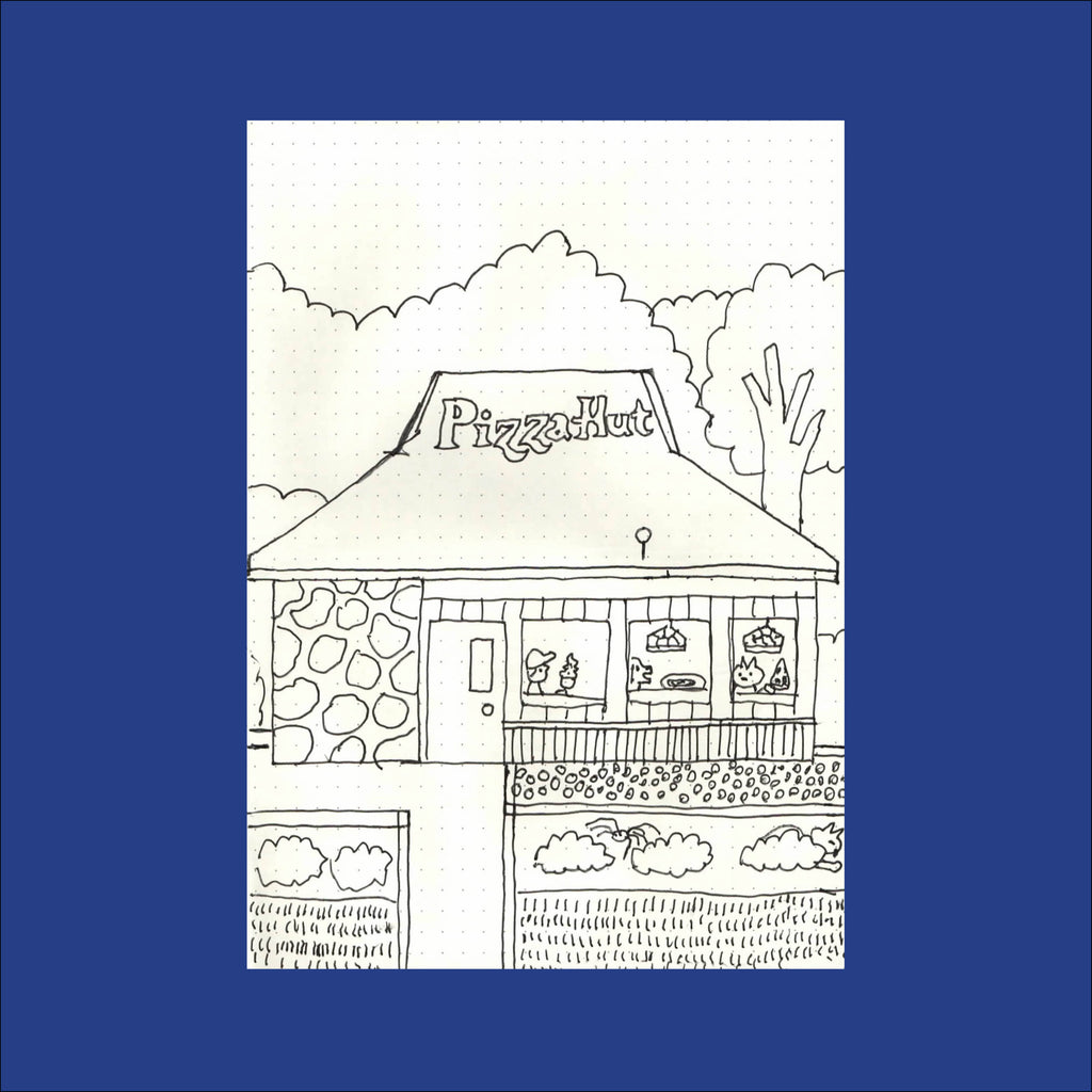 PIZZA PUNK ARÉNA, Sketch 23 (Original Drawing) - 5.75" x 8.25" — by Benoit Tardif