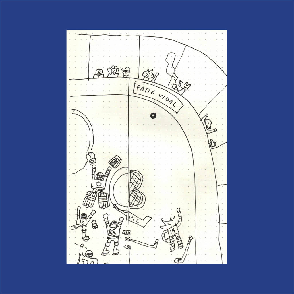 PIZZA PUNK ARÉNA, Sketch 32 (Original Drawing) - 5.75" x 8.25" — by Benoit Tardif