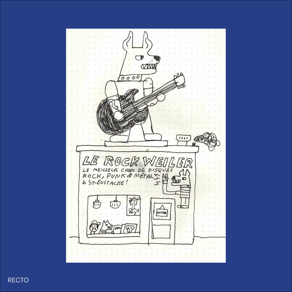 PIZZA PUNK ARÉNA, Sketch 35 (Original Drawing) - 5.75" x 8.25" — by Benoit Tardif
