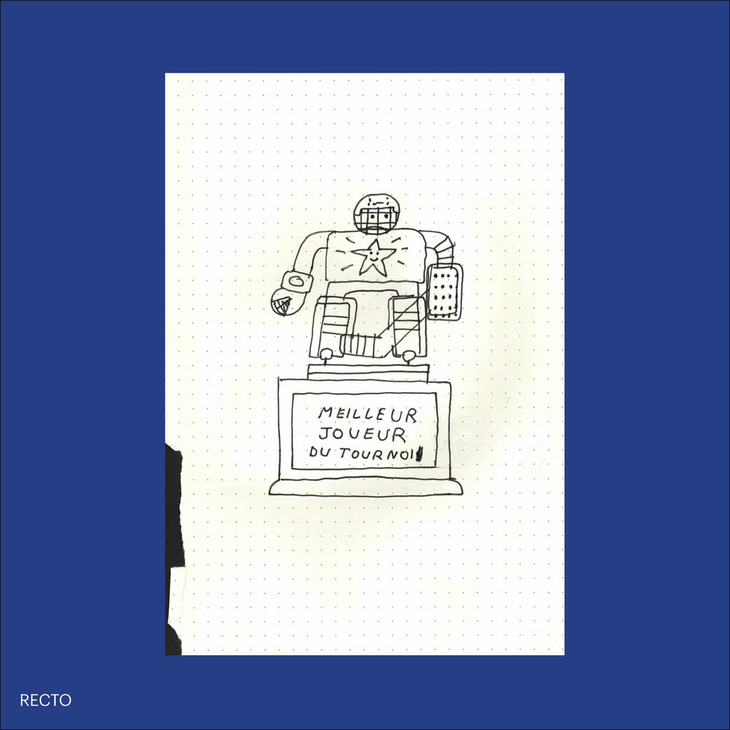 PIZZA PUNK ARÉNA, Sketch 38 (Original Drawing) - 5.75" x 8.25" — by Benoit Tardif