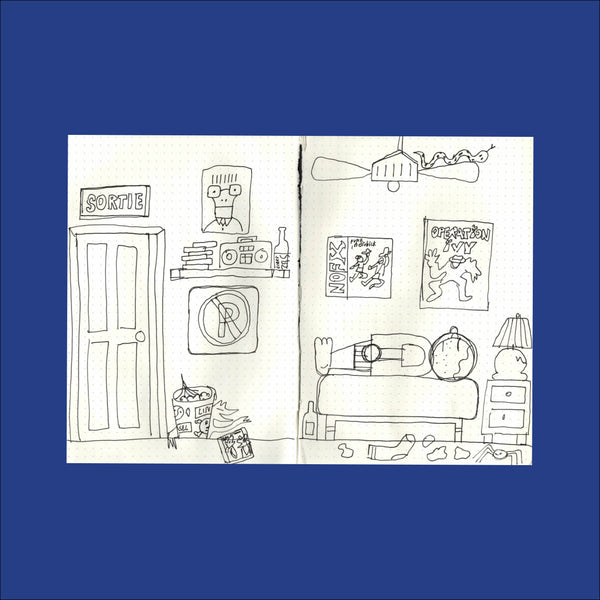 PIZZA PUNK ARÉNA, Sketch 03 (Dessin original) - 11,75" x 8,25" — par Benoit Tardif