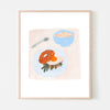 BREAKFAST BAGEL, 8" x 10" — by Julia GR