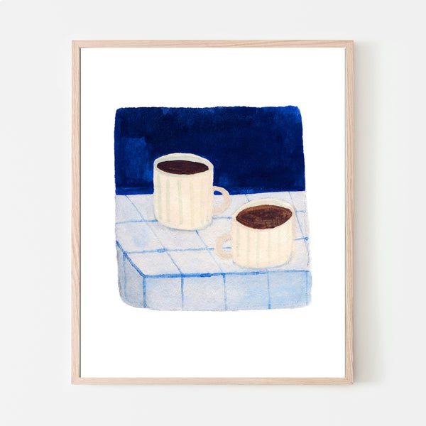 CAFÉS, 8" x 10" — by Julia GR