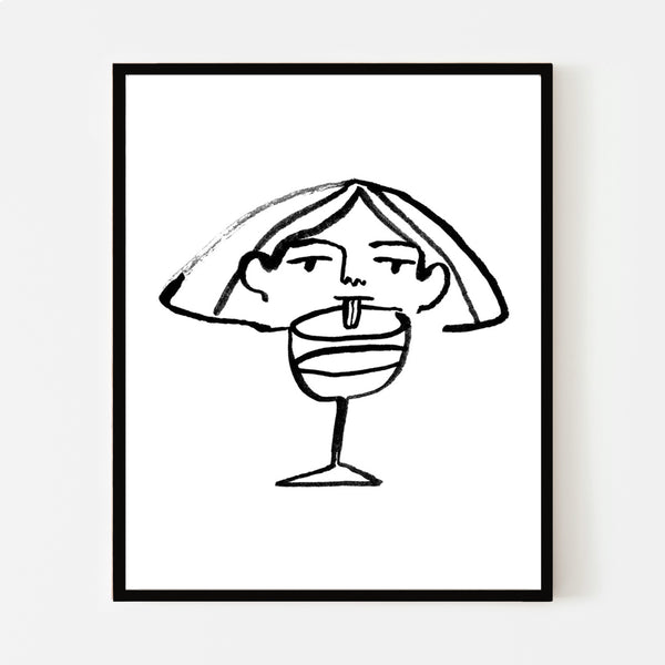 CHEERS, 8" x 10" — by Julia GR