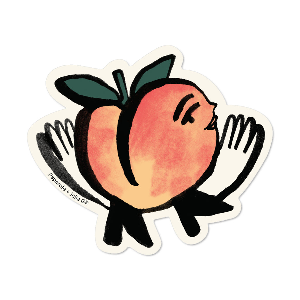 FUZZY PEACH STICKER