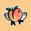 FUZZY PEACH STICKER