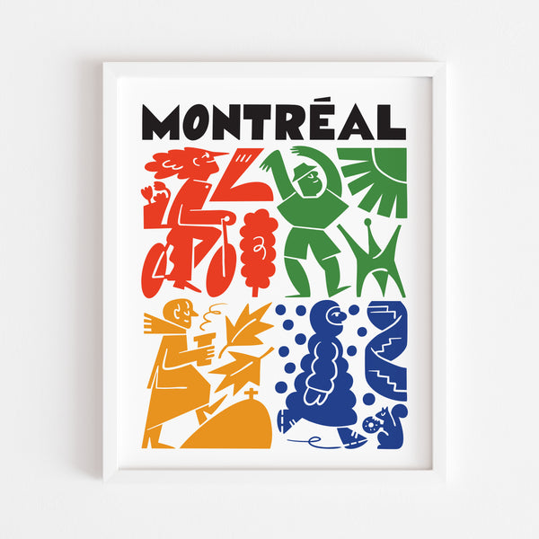TEMPO, Montréal Poster, 8" x 10" — by Mathilde Filippi