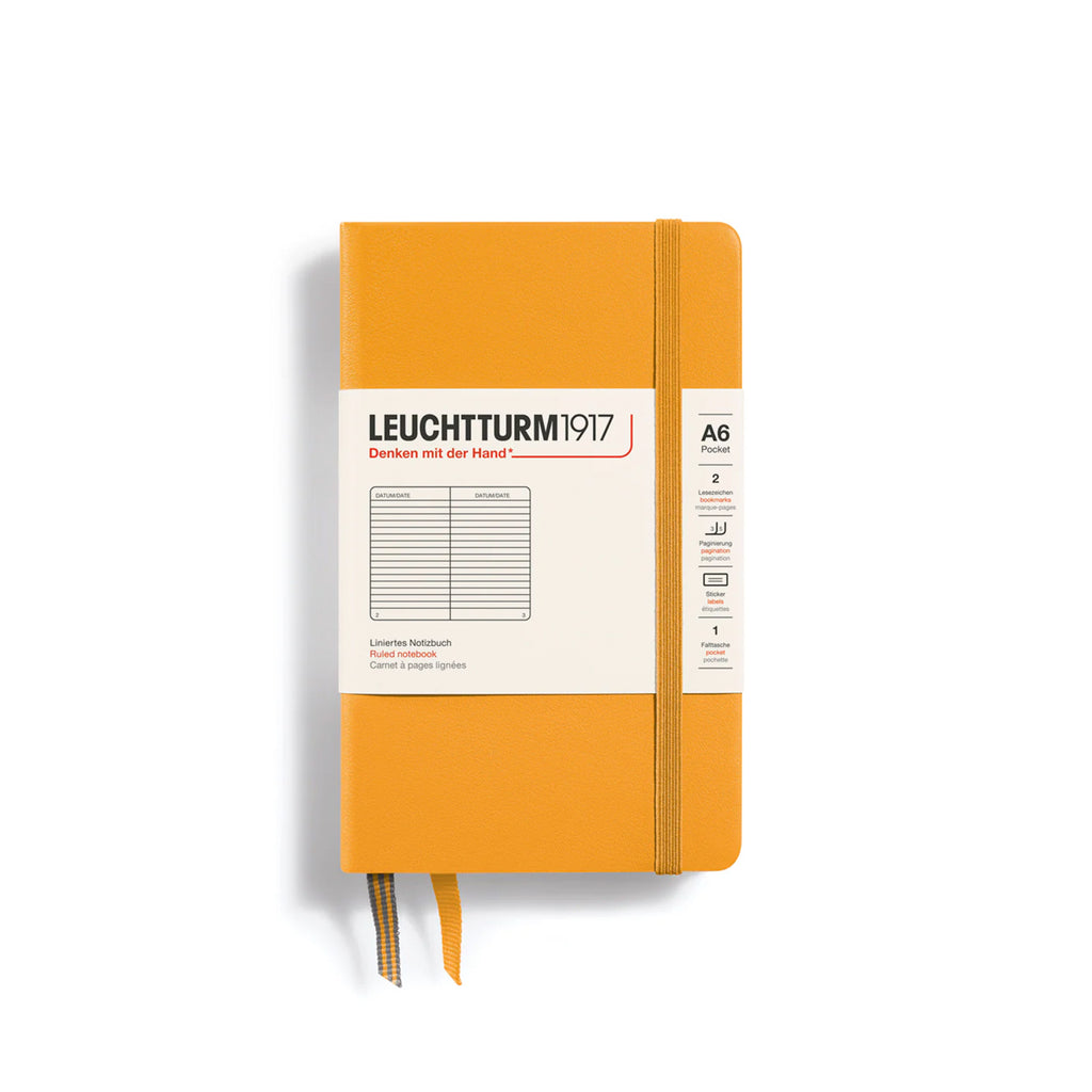 CARNET DE NOTE, FORMAT POCHE (A6) COUVERTURE RIGIDE, RISING SUN (Multiple size) — par Leuchtturm 1917