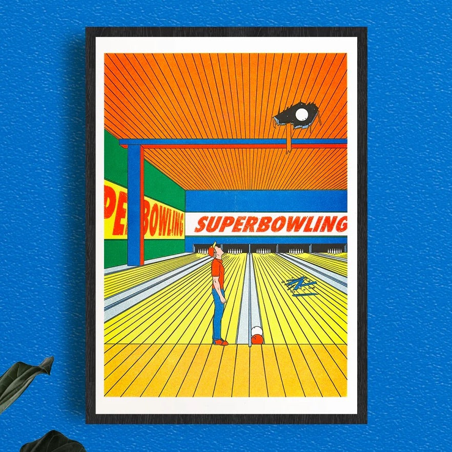 SUPER BOWLING, 29,7 x 42 cm  — by Simon Bailly