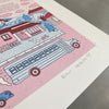 PIZZA PUNK ARÉNA Book Cover Print - 26" x 10" — by Benoit Tardif