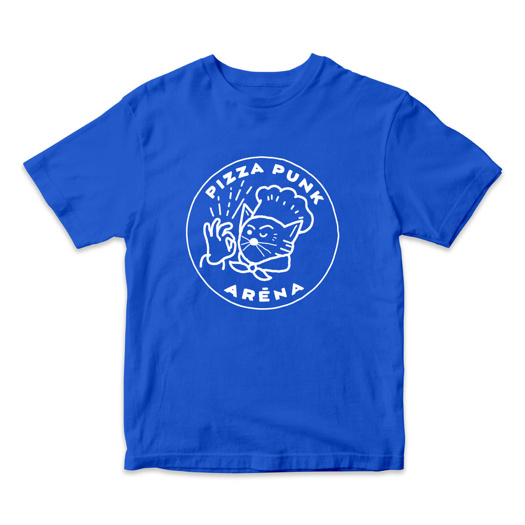 “PIZZA PUNK ARENA” T-SHIRT (Blue) – by Benoit Tardif