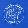 “PIZZA PUNK ARENA” T-SHIRT (Blue) – by Benoit Tardif