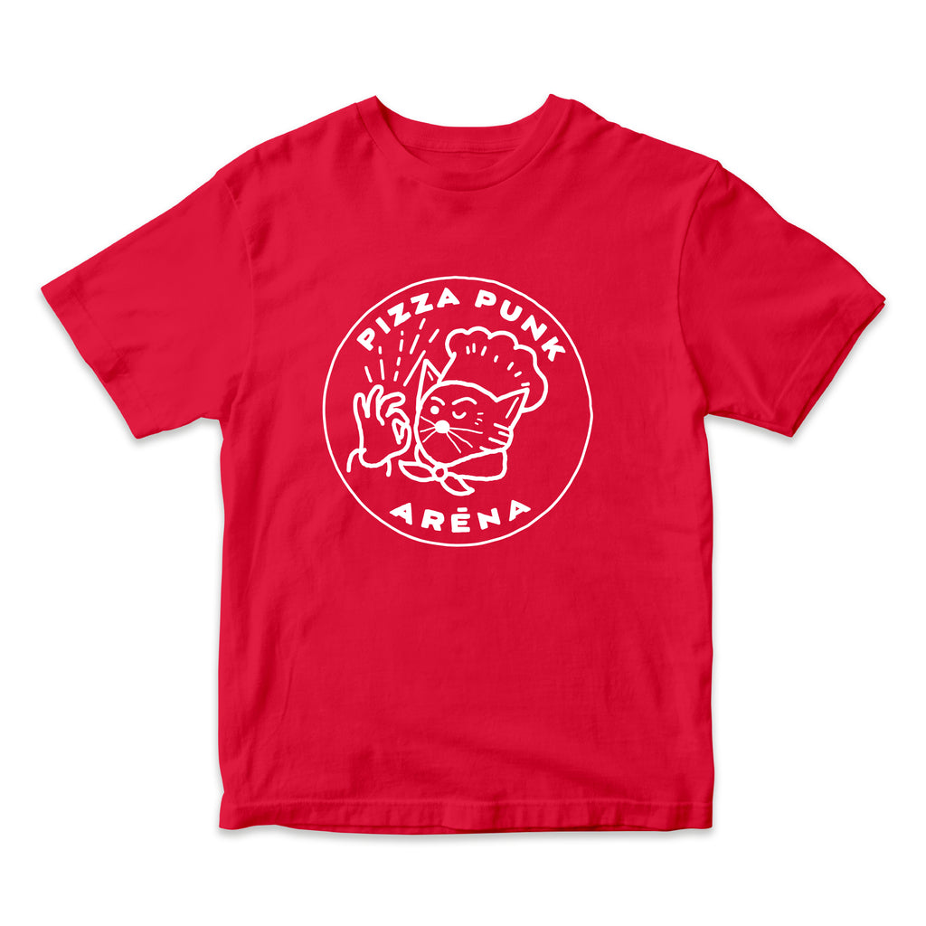“PIZZA PUNK ARENA” T-SHIRT (Red) – by Benoit Tardif