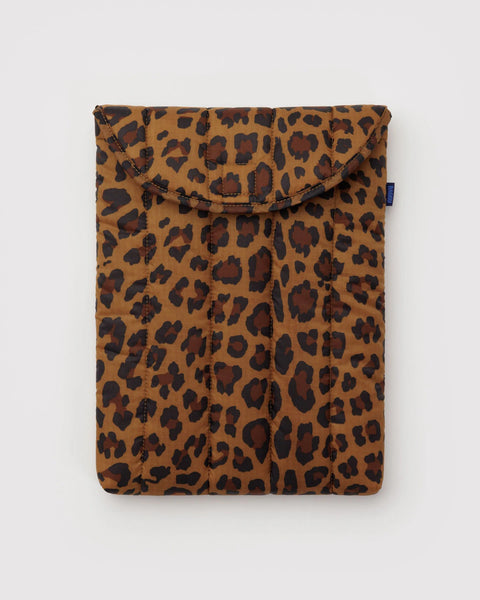 PUFFY LAPTOP SLEEVE LEOPARD (Multiple Sizes) — by Baggu