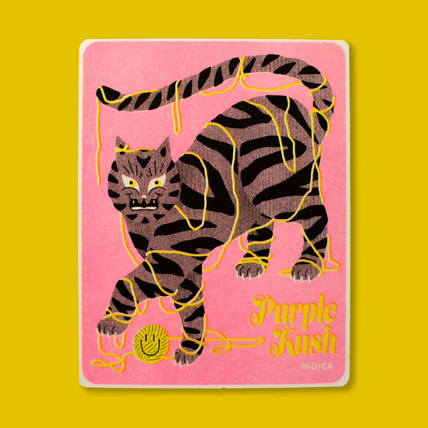PURPLE KUSH, 5” X 6.5” — par Aless MC