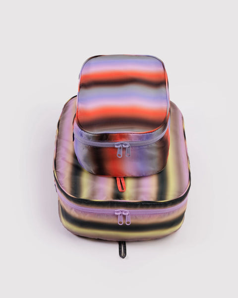 ENSEMBLE DE CUBES DE RANGEMENT « GRADIENT STRIPES » — par Baggu