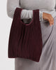 PLEATED BAGGU REUSABLE BAG - Mahogany — by Baggu