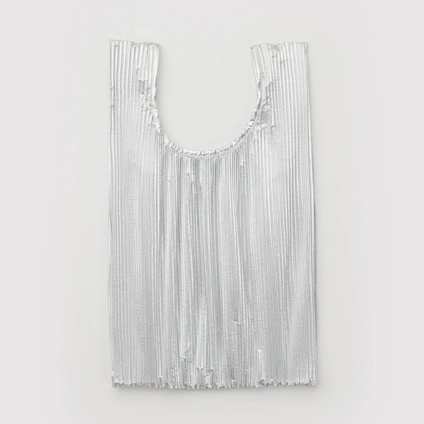 PLEATED BAGGU REUSABLE BAG - Chrome Metallic — by Baggu