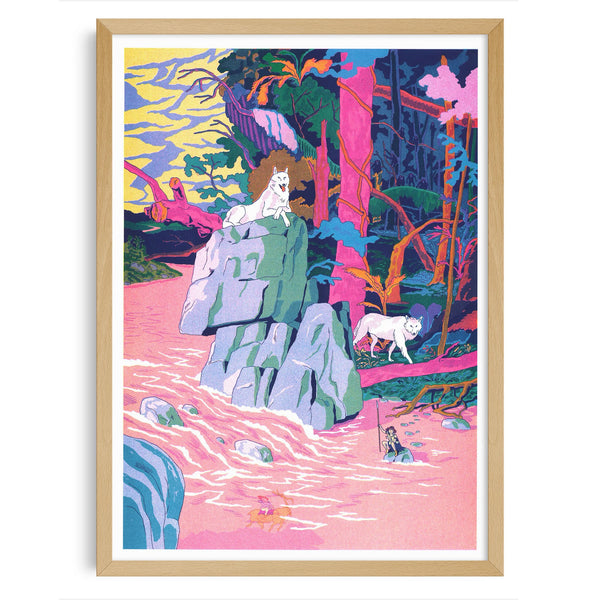 PRINCESSE MONONOKE - MIYAZAKI, 29,7 x 42 cm  — by Simon Roussin