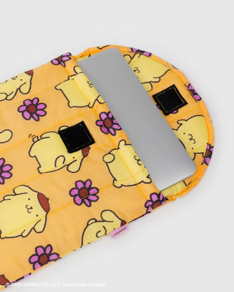 PUFFY LAPTOP SLEEVE "POMPOMPURIN” 13"/14" — by Baggu