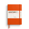 MEDIUM (A5) NOTEBOOK HARDCOVER, PUMPKIN (Multiple Styles) — by Leuchtturm1917