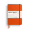 MEDIUM (A5) NOTEBOOK HARDCOVER, PUMPKIN (Multiple Styles) — by Leuchtturm1917
