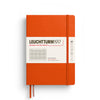 MEDIUM (A5) NOTEBOOK HARDCOVER, PUMPKIN (Multiple Styles) — by Leuchtturm1917