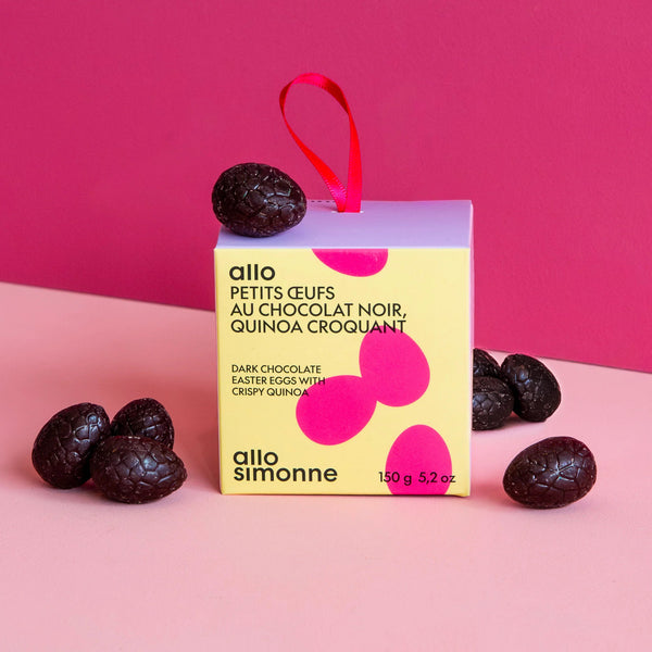 EASTER DARK CHOCOLATE EGGS - Quinoa — by Allo Simone