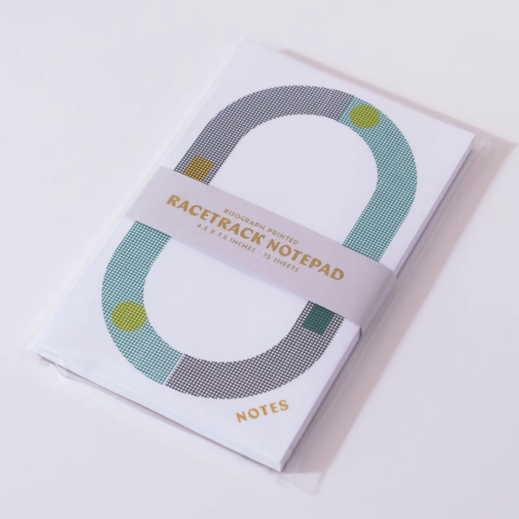 RACETRACK LARGE NOTEPADS - Green — by Mezzaluna Studio