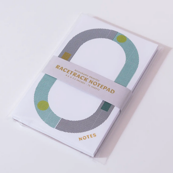 RACETRACK LARGE NOTEPADS - Green — by Mezzaluna Studio