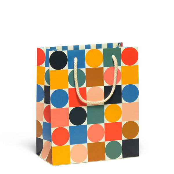 CIRCLES AND SQUARES BAG (Small size) – By Red Cap Cards