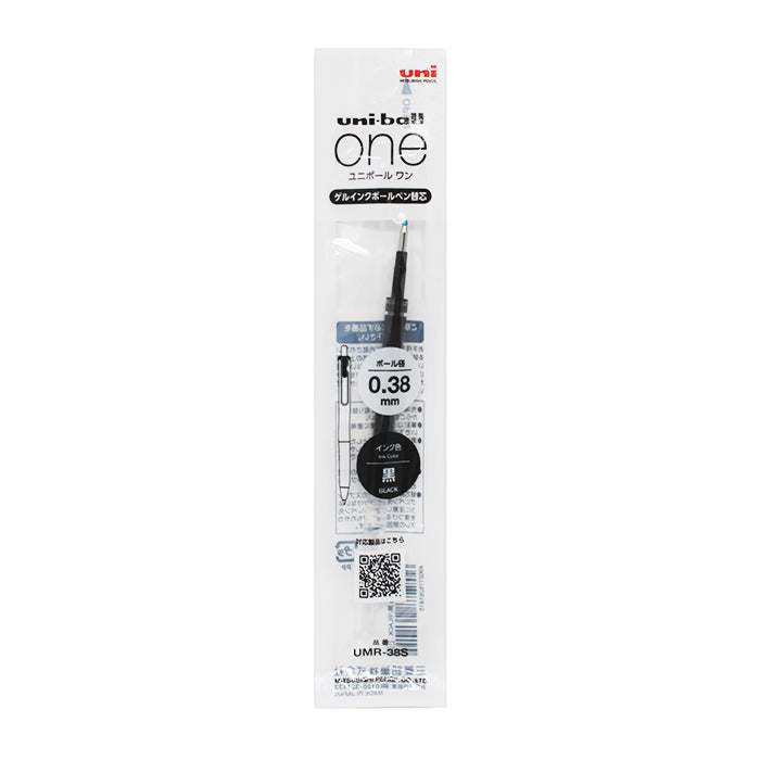 UNI-BALL ONE GEL PEN REFILL, 0.38 mm (multiple colors) — by Uni