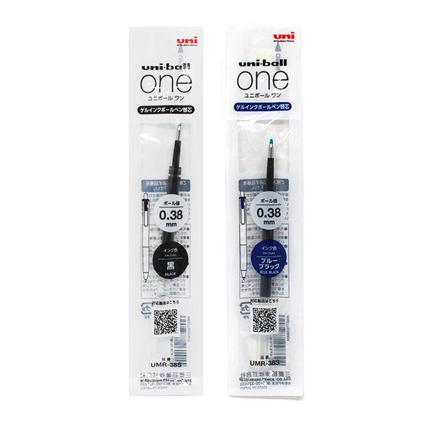 UNI-BALL ONE GEL PEN REFILL, 0.38 mm (multiple colors) — by Uni