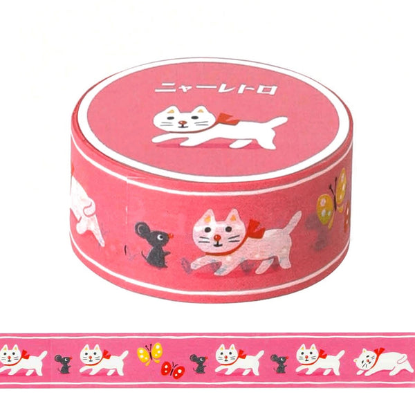 RETRO MASKING TAPE, White Cat – by Hightide