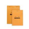 BLOC NOTES ORANGE QUADRILLÉ (plusieurs grandeurs) — par Rhodia
