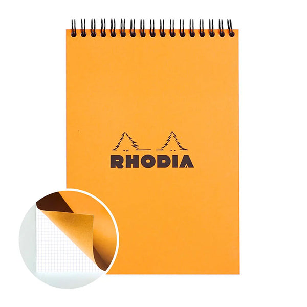 WIREBOUND NOTEPAD ORANGE No16, A5 (Multiple Style) — by Rhodia