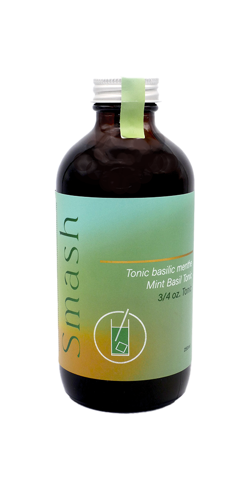 SMASH BASIL & MINT, Syrup — by 3/4oz. Tonic