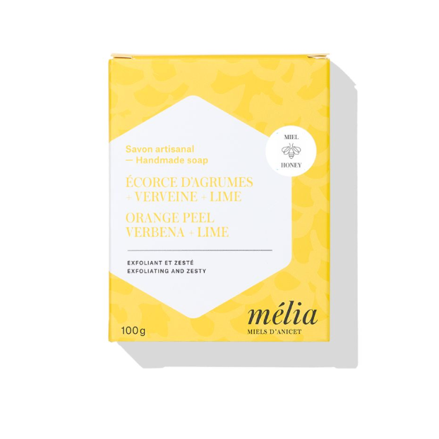 SAVON ÉCORCES D'AGRUMES + VERVEINE + LIME — par Mélia