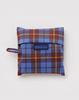 SAC RÉUTILISABLE STANDARD « TARTAN BLEU » — par Baggu