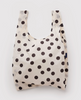 SAC RÉUTILISABLE STANDARD à pois crème et noir — par Baggu