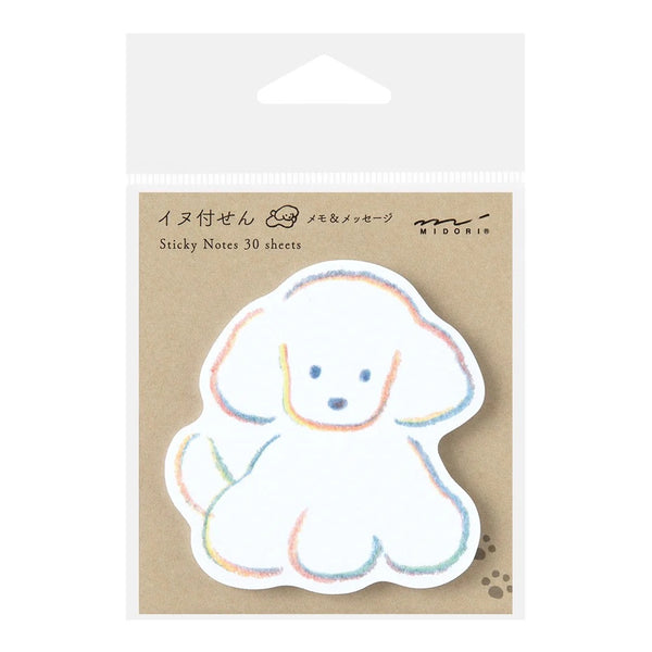 STICKY NOTES "DIE-CUT DOG" — by Midori