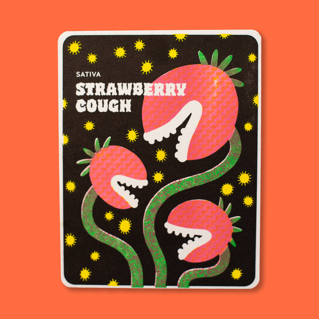 STRAWBERRY COUGH, 5” X 6.5”  — by Aless MC