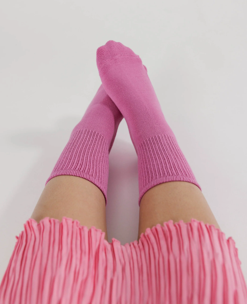 RIBBED SOCK “EXTRA PINK” (VARIOUS SIZES) — by Baggu